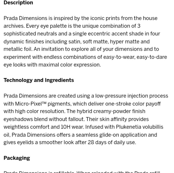 NEW ! PRADA EYESHADOW PALETTE - Picture 3 of 3